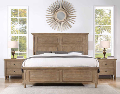 Riverdale Driftwood 4-Piece King Panel Bedroom Set from Steve Silver - Luna Furniture