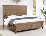 Riverdale Driftwood 4-Piece Queen Storage Platform Bedroom Set from Steve Silver - Luna Furniture