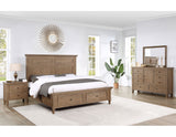 Riverdale Driftwood 4-Piece Queen Storage Platform Bedroom Set from Steve Silver - Luna Furniture