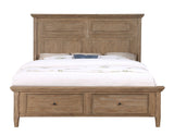Riverdale Driftwood 4-Piece Queen Storage Platform Bedroom Set from Steve Silver - Luna Furniture