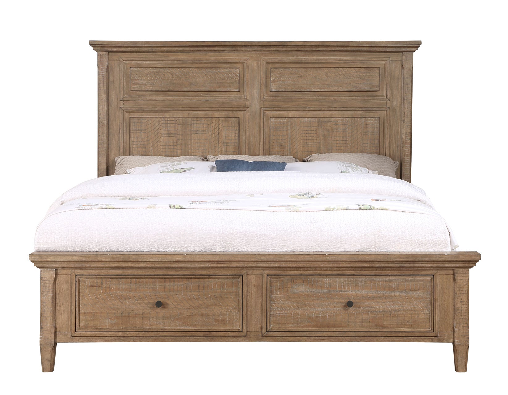 Riverdale Driftwood 4-Piece Queen Storage Platform Bedroom Set from Steve Silver - Luna Furniture