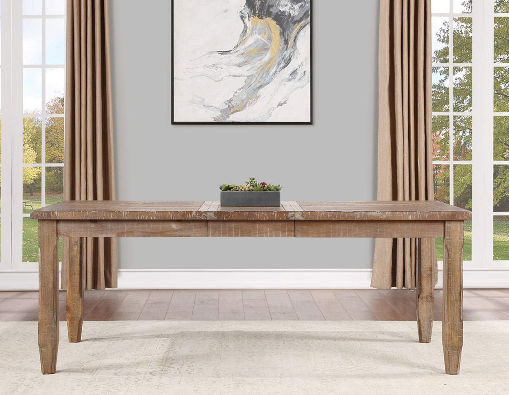 Riverdale Driftwood Extendable Dining Table from Steve Silver - Luna Furniture