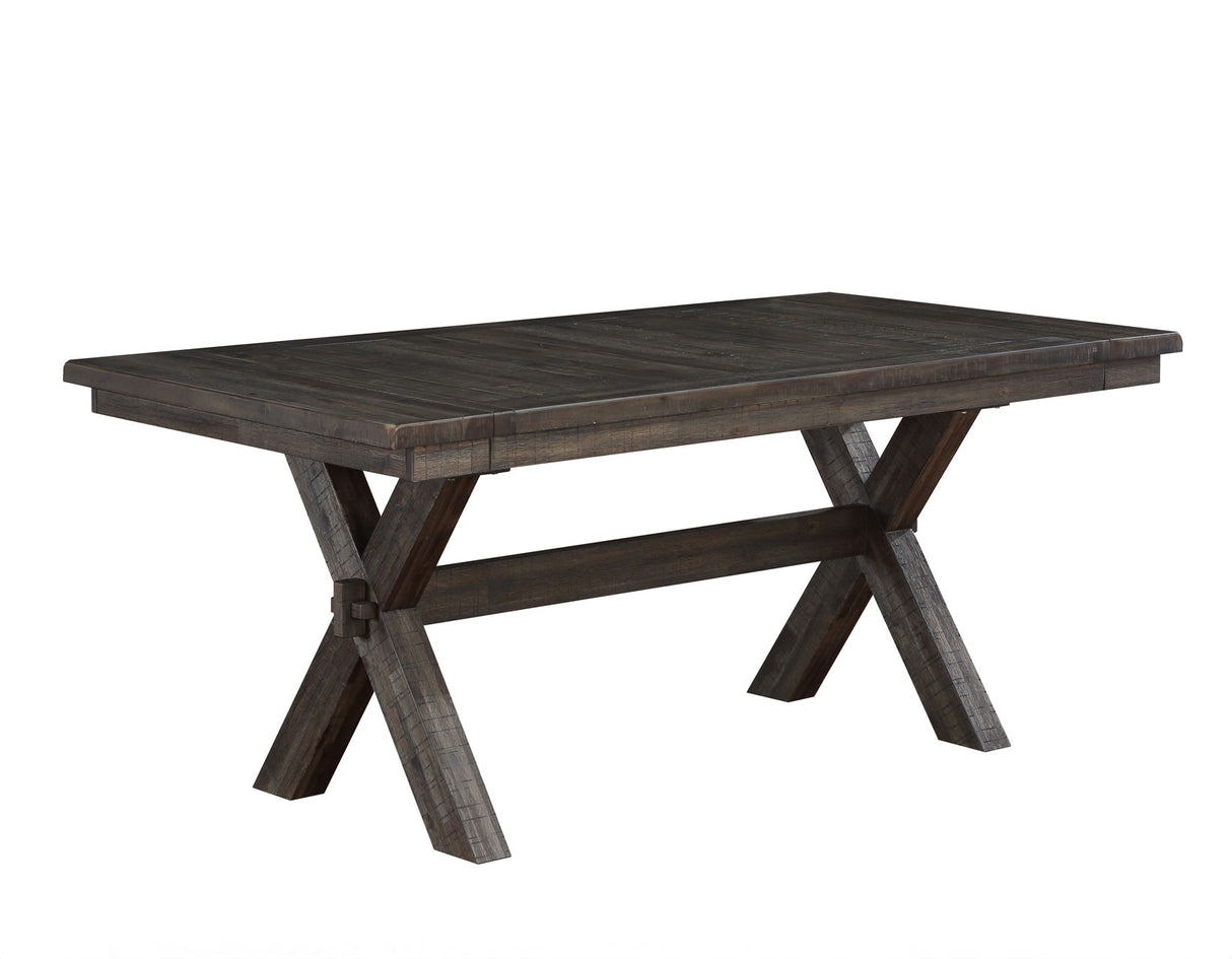 Riverdale Light Black 96" Extendable Trestle Dining Table from Steve Silver - Luna Furniture