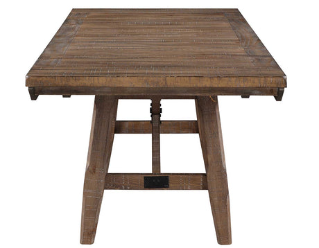 Riverdale Trestle Table with 4 Upholstered Side Chairs from Steve Silver - Luna Furniture