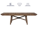 Riverdale Trestle Table with 4 Upholstered Side Chairs from Steve Silver - Luna Furniture