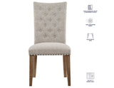 Riverdale Trestle Table with 4 Upholstered Side Chairs from Steve Silver - Luna Furniture