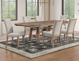 Riverdale Trestle Table with 4 Upholstered Side Chairs from Steve Silver - Luna Furniture