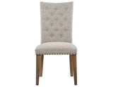 Riverdale Trestle Table with 4 Upholstered Side Chairs from Steve Silver - Luna Furniture