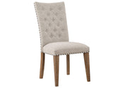 Riverdale Trestle Table with 4 Upholstered Side Chairs from Steve Silver - Luna Furniture