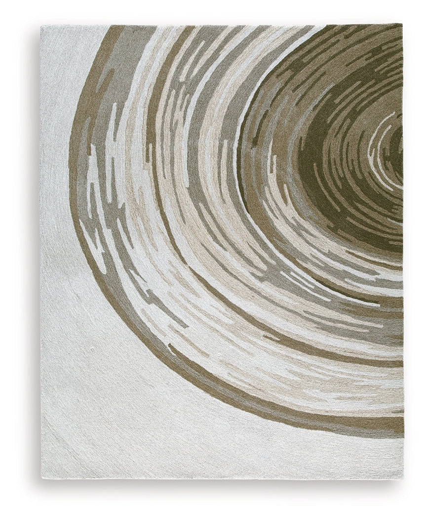 Rizwana Ivory/Brown/Gray Large Rug from Ashley Furniture - Luna Furniture