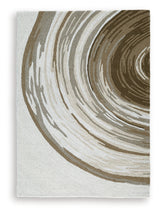 Rizwana Ivory/Brown/Gray Medium Rug from Ashley Furniture - Luna Furniture