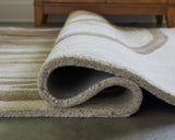 Rizwana Ivory/Brown/Gray Medium Rug from Ashley Furniture - Luna Furniture