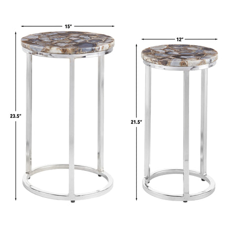 Onyx Agate Top Nesting Table from Steve Silver - Luna Furniture