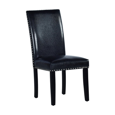 Verano Black PU Side Chair, Set of 2 from Steve Silver - Luna Furniture