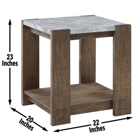 Libby Sintered Stone End Table from Steve Silver - Luna Furniture