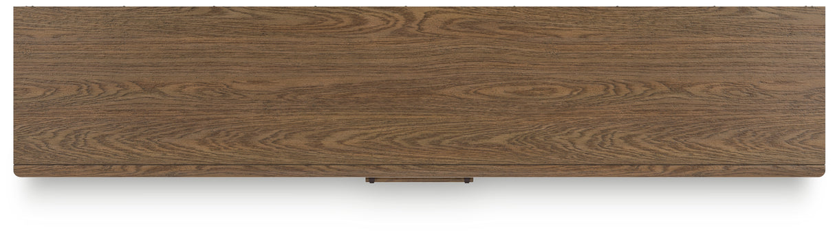 Roanhowe Brown 85" TV Stand from Ashley - Luna Furniture