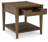 Roanhowe Coffee Table with 1 End Table in Brown from Ashley - Luna Furniture