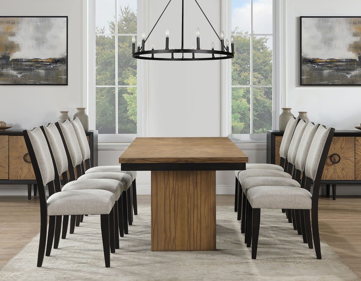 Roatan Toffee/Black Dining Room Set from Steve Silver - Luna Furniture