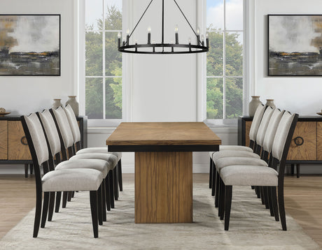 Roatan Toffee/Black Dining Room Set from Steve Silver - Luna Furniture