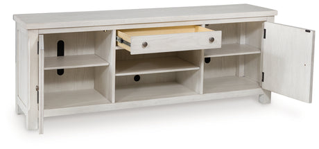 Robbinsdale Antique White 72" TV Stand from Ashley Furniture - Luna Furniture