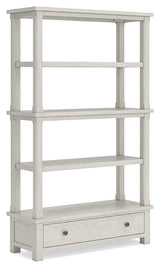 Robbinsdale Antique White 75" Bookcase from Ashley Furniture - Luna Furniture