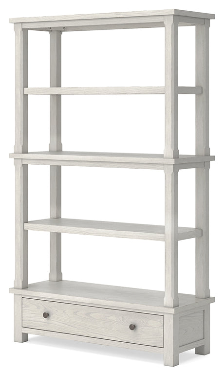 Robbinsdale Antique White 75" Bookcase from Ashley - Luna Furniture