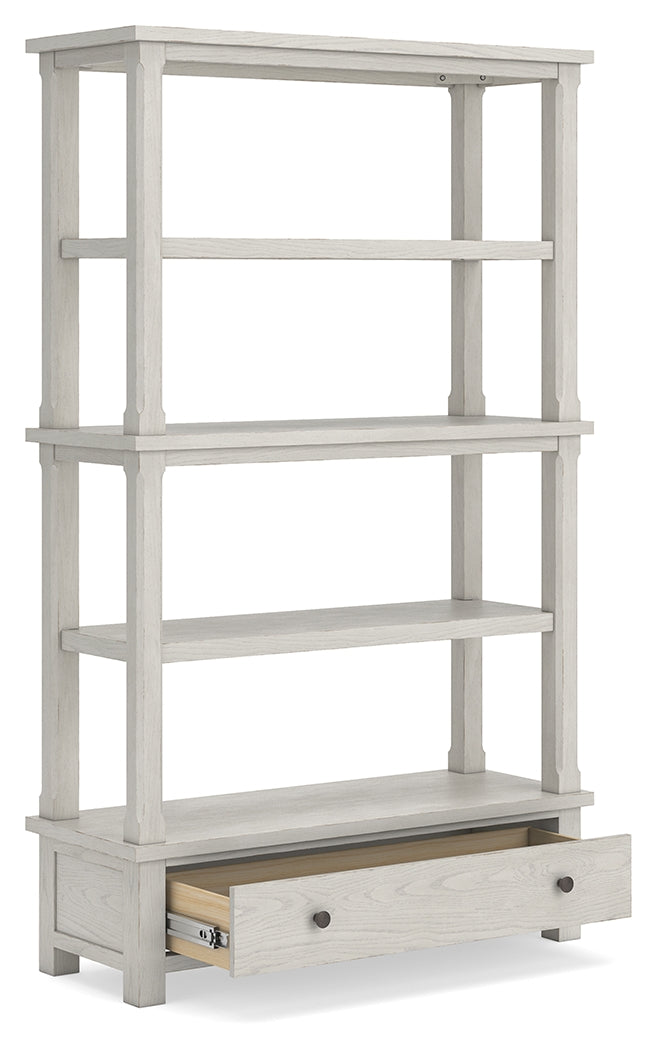 Robbinsdale Antique White 75" Bookcase from Ashley Furniture - Luna Furniture