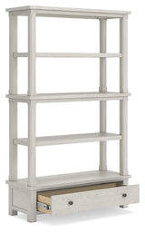 Robbinsdale Antique White 75" Bookcase from Ashley Furniture - Luna Furniture