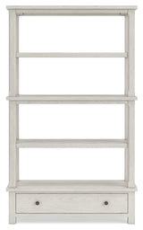 Robbinsdale Antique White 75" Bookcase from Ashley Furniture - Luna Furniture