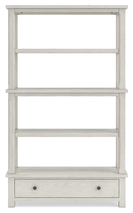 Robbinsdale Antique White 75" Bookcase from Ashley - Luna Furniture