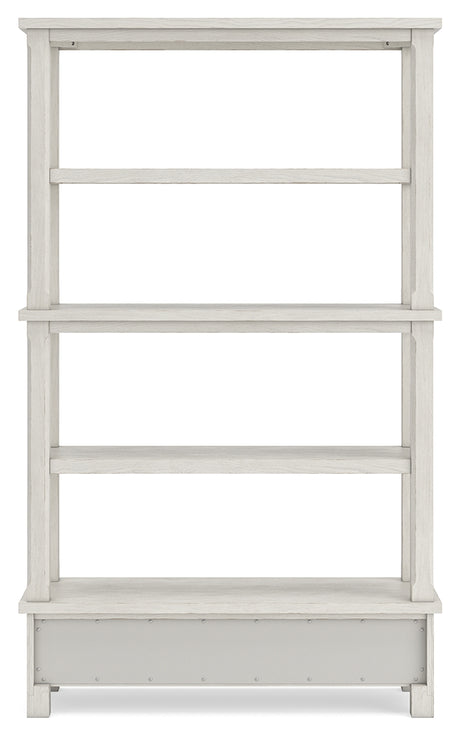 Robbinsdale Antique White 75" Bookcase from Ashley - Luna Furniture