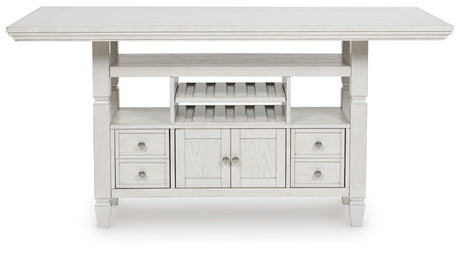 Robbinsdale Antique White Counter Height Dining Table from Ashley - Luna Furniture
