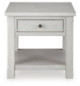 Robbinsdale Antique White End Table from Ashley - Luna Furniture