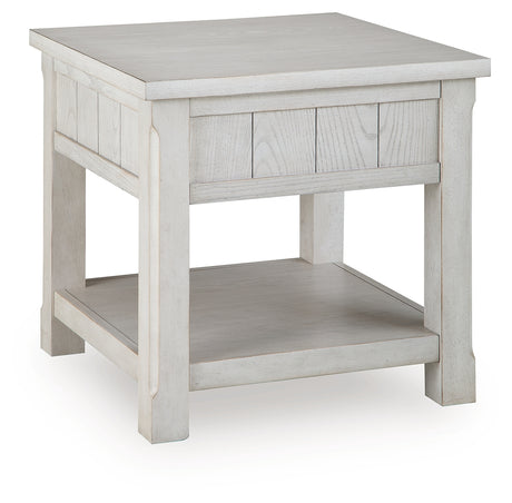 Robbinsdale Antique White End Table from Ashley - Luna Furniture