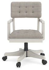 Robbinsdale Antique White Home Office Desk Chair from Ashley - Luna Furniture