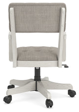 Robbinsdale Antique White Home Office Desk Chair from Ashley - Luna Furniture
