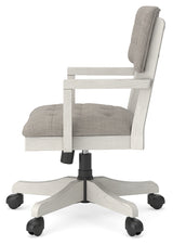 Robbinsdale Antique White Home Office Desk Chair from Ashley - Luna Furniture