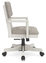 Robbinsdale Antique White Home Office Desk Chair from Ashley - Luna Furniture