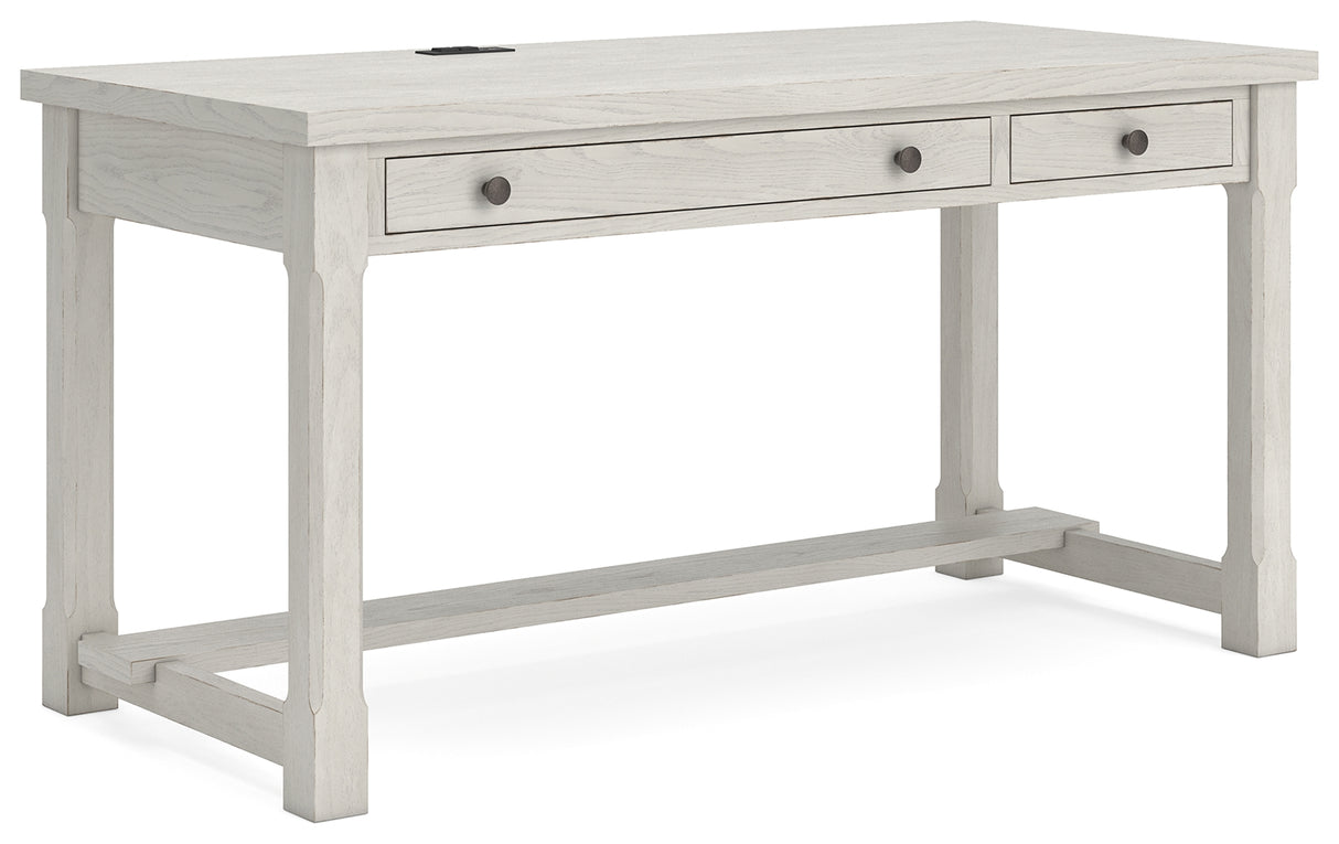 Robbinsdale Antique White Home Office Desk from Ashley - Luna Furniture