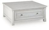 Robbinsdale Antique White Lift-Top Coffee Table from Ashley - Luna Furniture