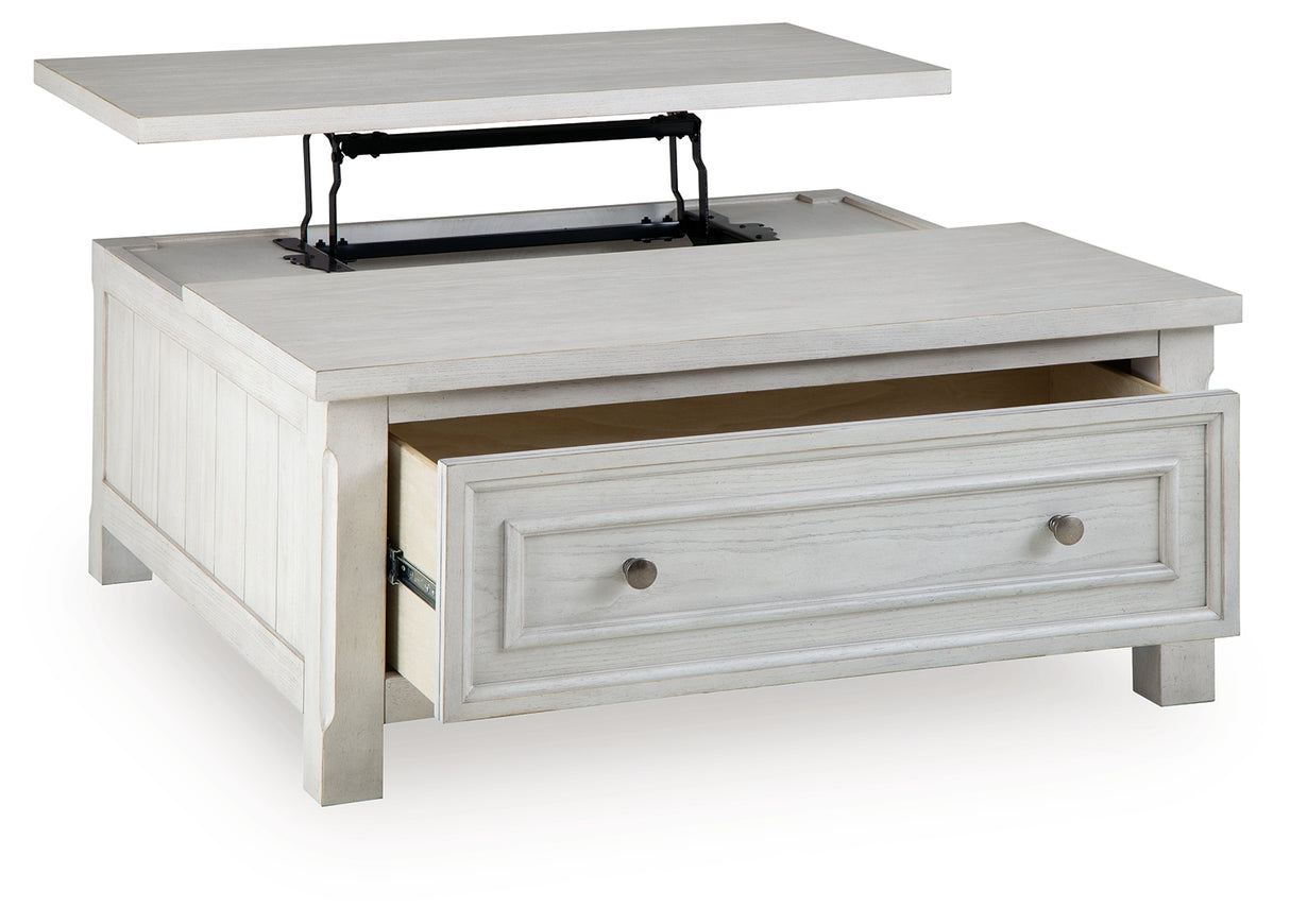 Robbinsdale Antique White Lift-Top Coffee Table from Ashley - Luna Furniture