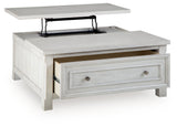Robbinsdale Antique White Lift-Top Coffee Table from Ashley - Luna Furniture