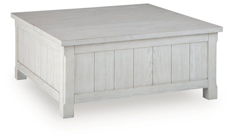 Robbinsdale Antique White Lift-Top Coffee Table from Ashley Furniture - Luna Furniture