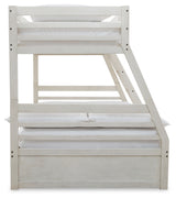 Robbinsdale Antique White Twin over Full Bunk Bed, Dresser and Chest from Ashley - Luna Furniture