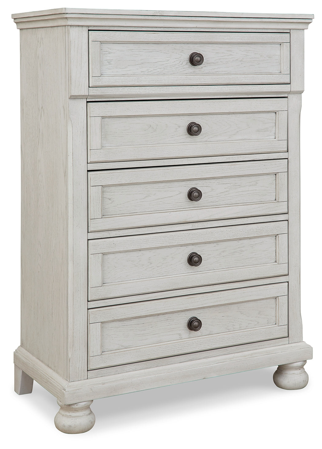 Robbinsdale Antique White Twin over Full Bunk Bed, Dresser and Chest from Ashley - Luna Furniture