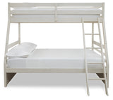 Robbinsdale Antique White Twin over Full Bunk Bed and Mattresses from Ashley - Luna Furniture