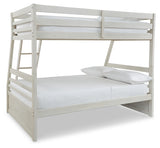 Robbinsdale Antique White Twin over Full Bunk Bed and Mattresses from Ashley - Luna Furniture