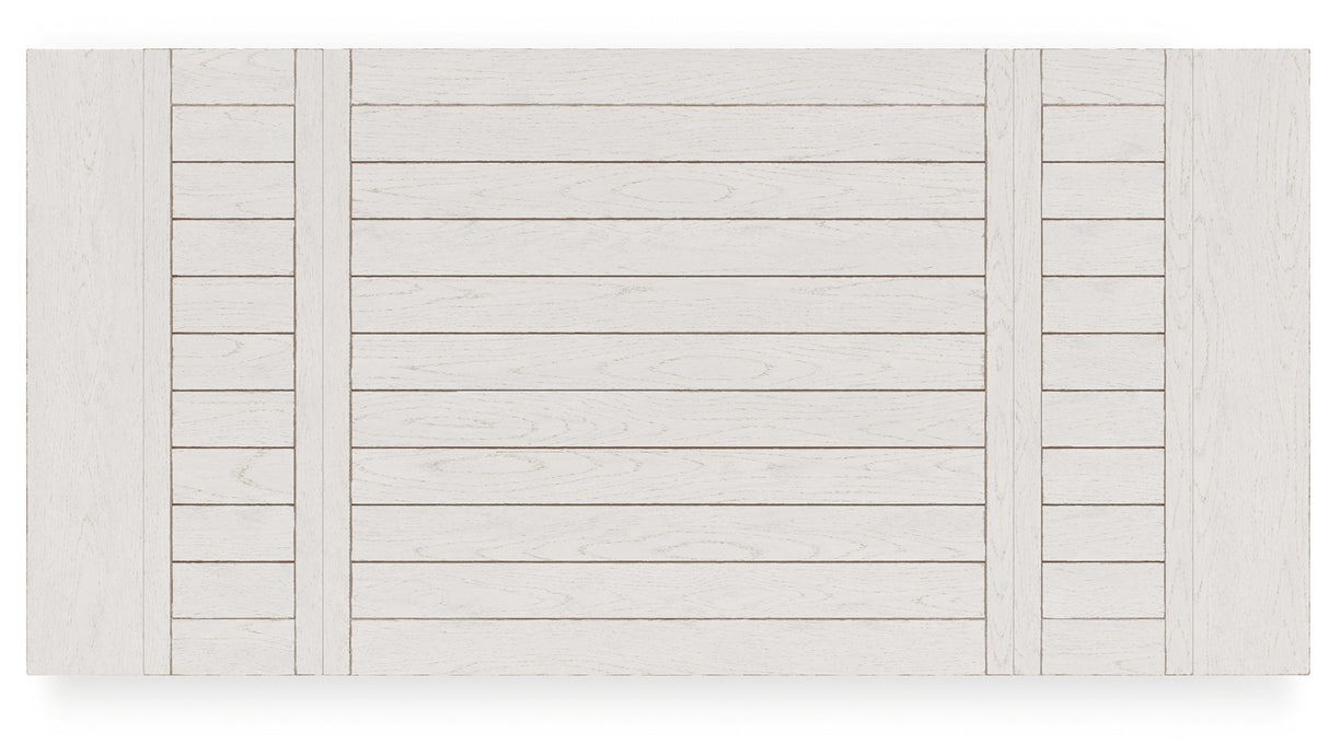 Robbinsdale Counter Height Dining Table and 10 Barstools in Antique White from Ashley - Luna Furniture