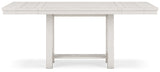 Robbinsdale Antique White Counter Height Dining Table and 6 Barstools and Bench with Storage from Ashley Furniture - Luna Furniture