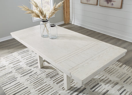 Robbinsdale Dining Table and 8 Chairs in Antique White from Ashley - Luna Furniture
